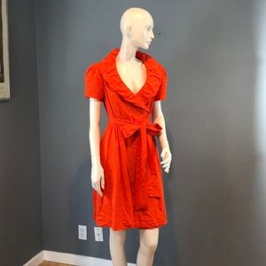 NWOT Diane Von Furstenberg Wrap Orange Dress